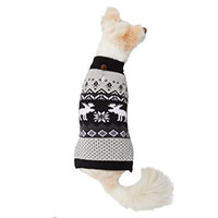 Frisco Fair Isle Moose Dog Turtleneck Sweater.