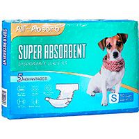 All-Absorb Super Absorbent Female Dog Diapers.