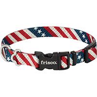 Frisco American Flag Polyester Dog Collar.