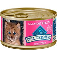 Blue Buffalo Kitten Salmon Canned Cat Food.