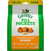 Greenies Canine Chicken Flavor Dog Treats.