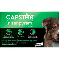 Capstar Flea Oral Treatment for Dogs.