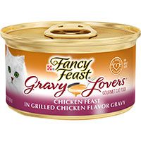 Chicken Flavor Gravy Canned Cat Food.