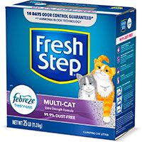 Fresh Step Multi-Cat Scented Cat Litter.