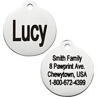 Frisco Personalized ID Tag.