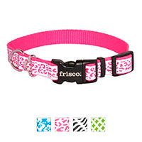 Frisco Patterned Polyester Reflective Dog Collar.