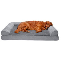 FurHaven Plush & Suede Full Support Orthopedic Sofa Dog & Cat Bed.