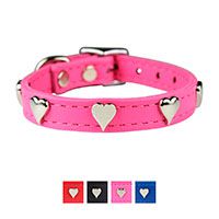 OmniPet Leather Heart Dog Collar.