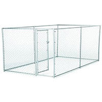 Lucky Dog Chain Link Dog Kennel.
