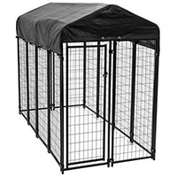 Lucky Dog Uptown Welded Wire Dog Kennel, Cover & Frame.