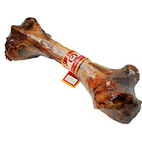 Smokehouse USA Meaty Mammoth Femur Bone Dog Treat.
