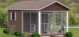 Outdoor Dog Kennel for lage dogs.