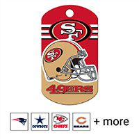 Quick-Tag NFL Military Personalized Dog ID Tag.