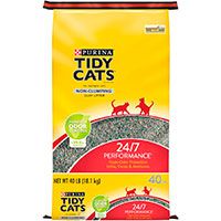 Tidy Cats Non-Clumping Clay Cat Litter.