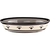 PetRageous Oval Ceramic Dog Dish.