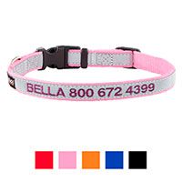 Hot price - GoTags Personalized Reflective Nylon Dog Collar.