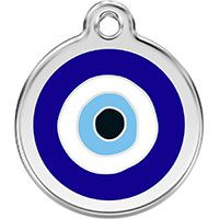  Evil Eye Personalized Stainless Steel Dog & Cat ID Tag.