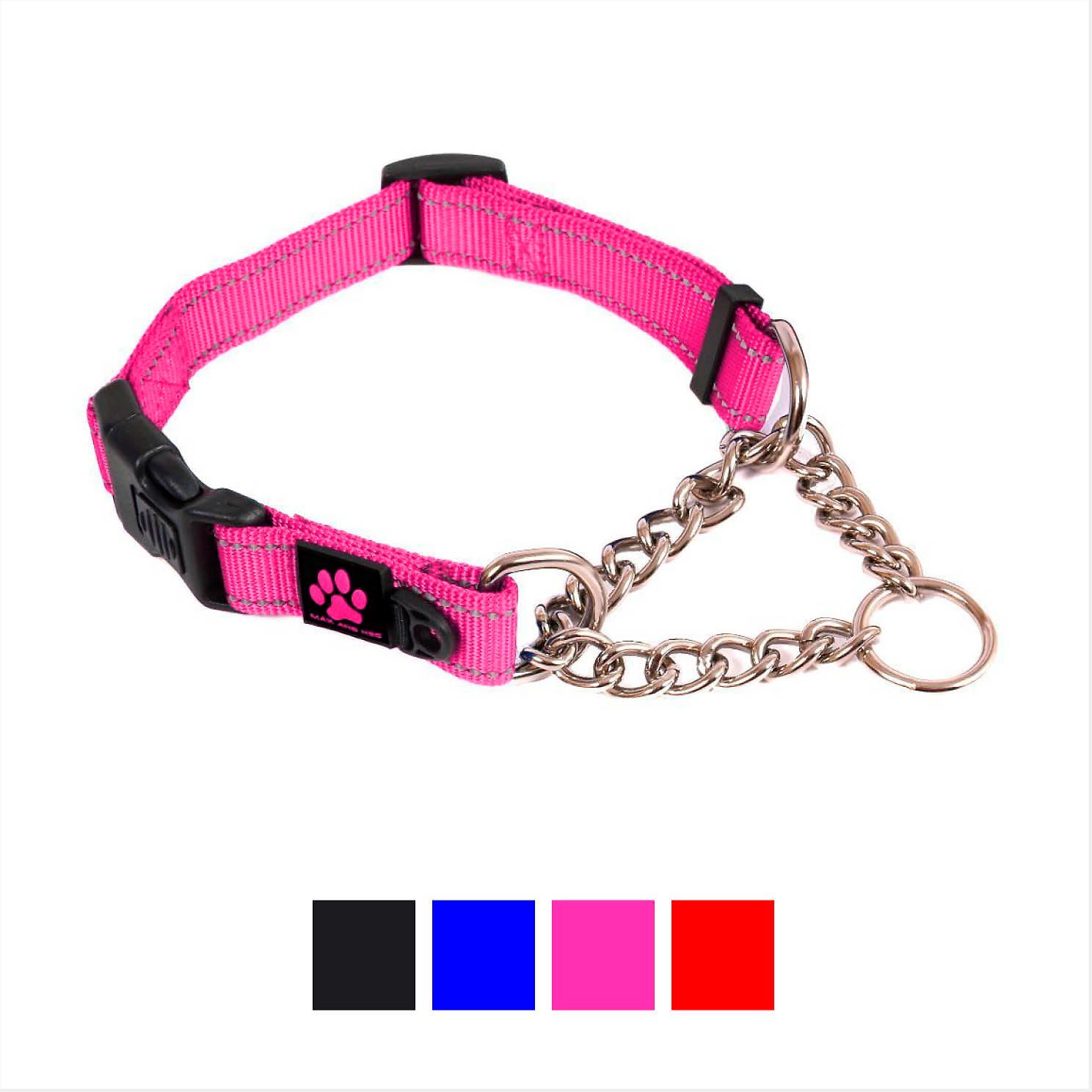 Max and Neo Dog Gear Martingale Dog Collar with Chain.