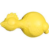 JW Pet Ruffians Chicken Squeaky Dog Toy.