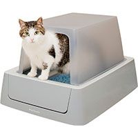 ScoopFree Smart WiFi Enabled Covered Automatic Self-Cleaning Cat Litter Box.
