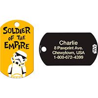 Quick-Tag Soldier of the Empire Military Personalized Dog & Cat ID Tag.