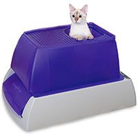 ScoopFree Automatic Self-Cleaning Cat Litter Box.