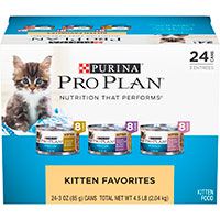 Purina Pro Plan Kitten Canned Cat Food.