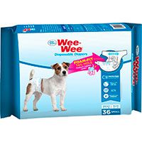 Wee-Wee Disposable Dog Diapers.