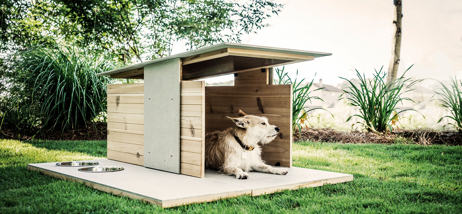 Wooden Dog House.