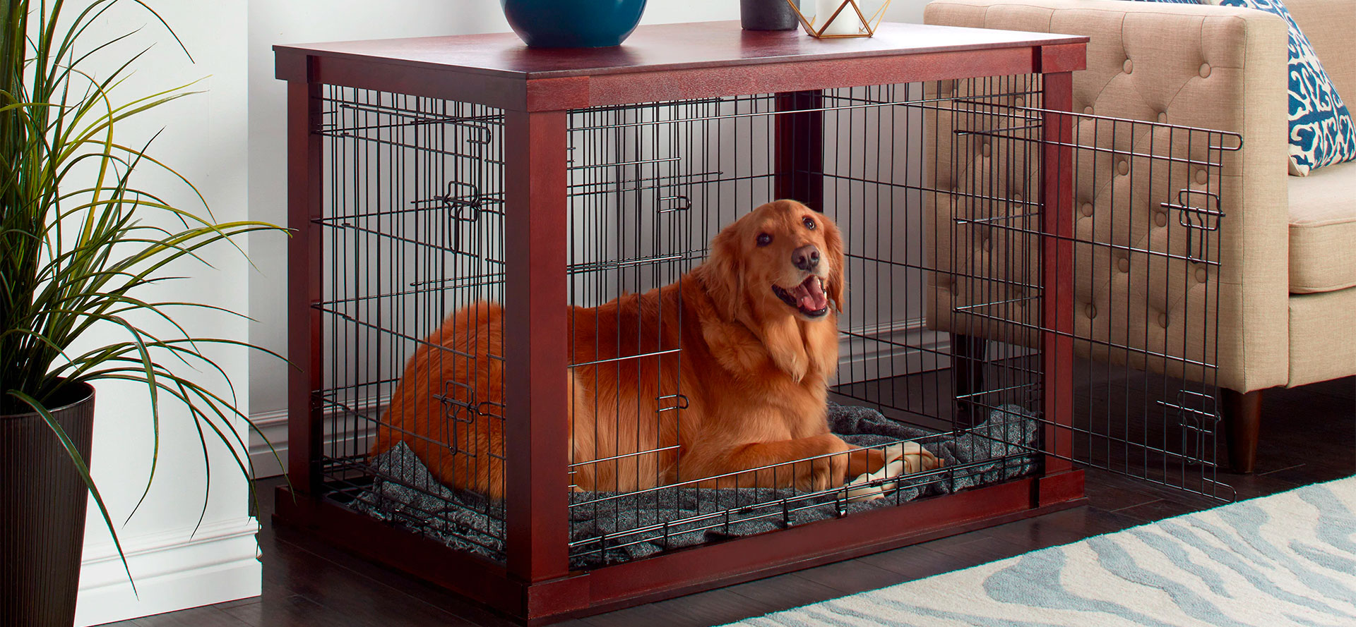 Wooden Dog Pens.